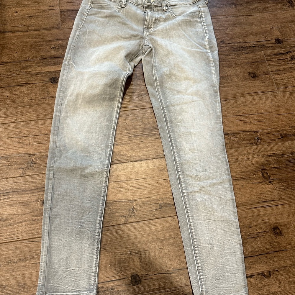 American Eagle Outfitters Gray Skinny Jeans